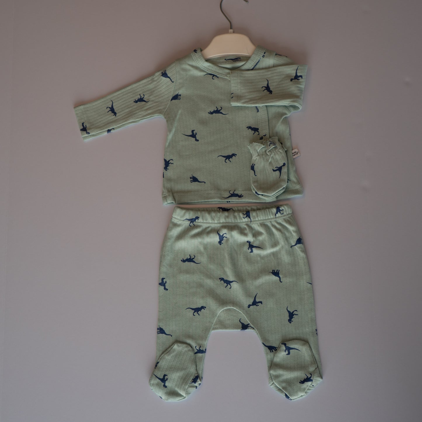 Green Dinosaur Newborn Set – 5-Piece